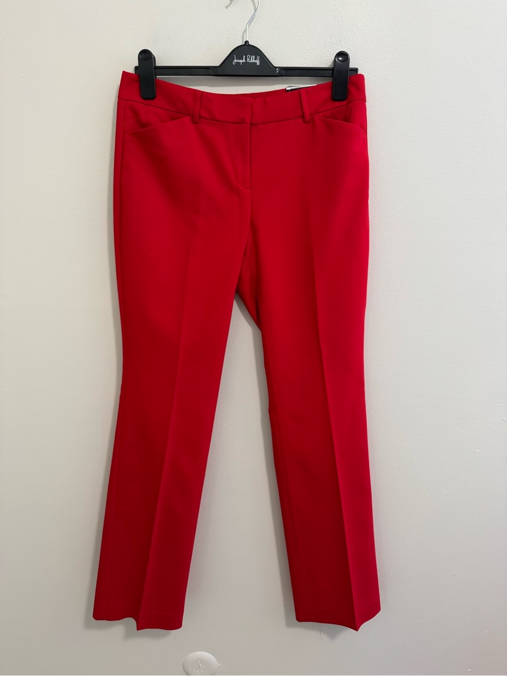 Express NWT Red Editor Barely Boot Trousers
